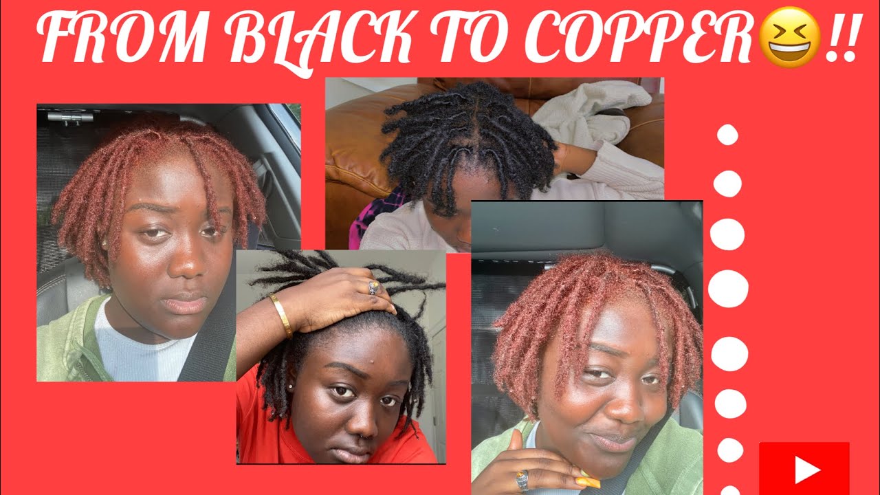 DYEING MY LOCS GINGER/COPPER; NO BLEACH!!!