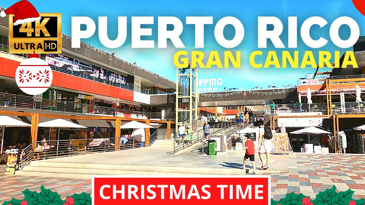 PUERTO RICO Gran Canaria December 20, 2022 🔴 Cala Nova Apartments to Shopping Centre
