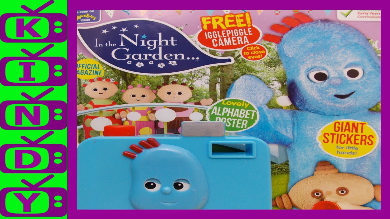 In The Night Garden Official magazine. Igglepiggle toy camera included.