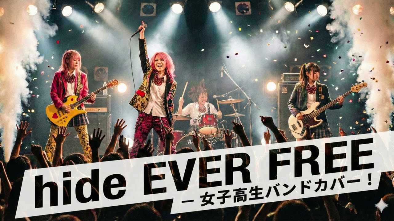 hide ever free｜Japanese Girls AI Rock Band｜邦楽カバー