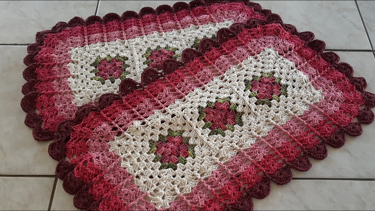 Tapete Julieta 🌸 Parte 1/3 #squaredecroche #florrasteira