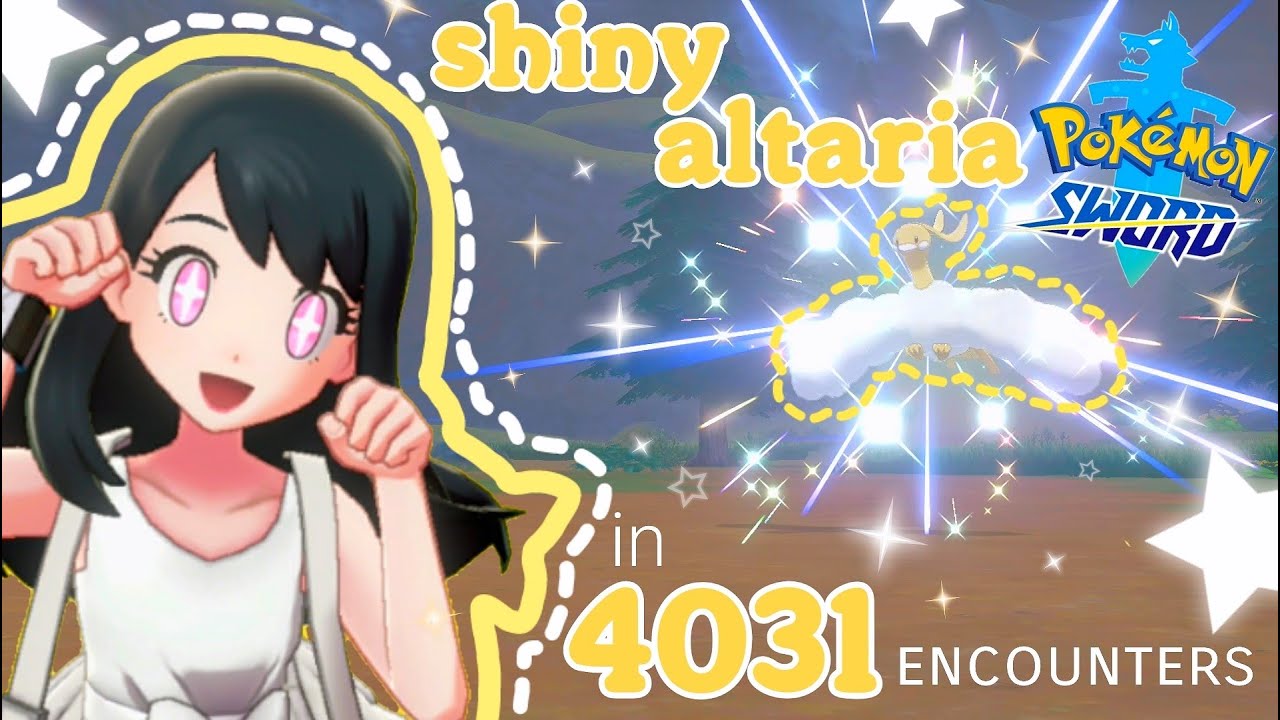♡ SHINY ALTARIA in 4031 ENCOUNTERS! (Pokemon Sword) ♡