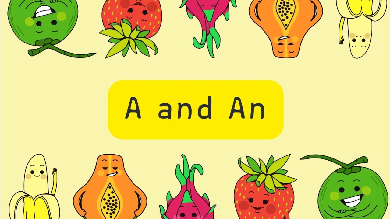 Uses of A and An for Kids | Learn “A vs An” in English