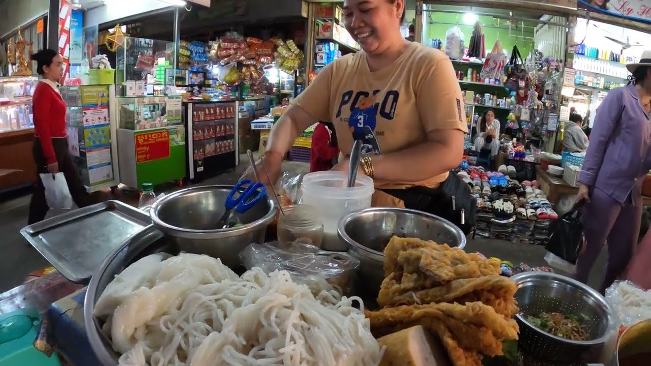 Foods at Country Community Market in Cambodia