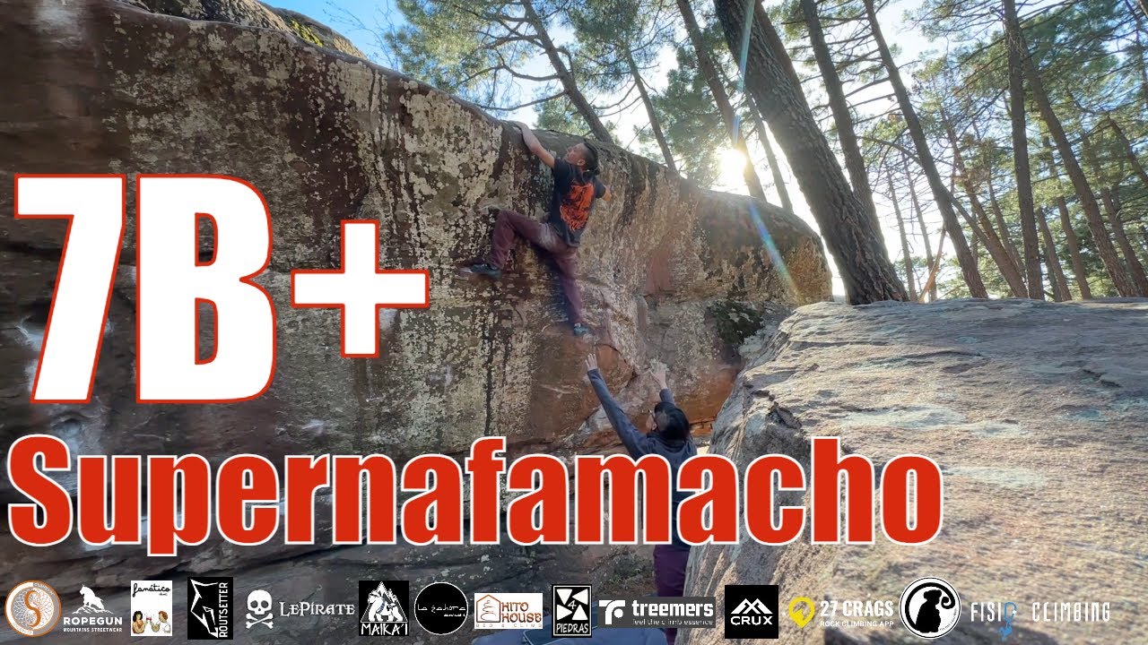 Supernafamacho 7B+ | Albarracín Boulder | Sector Techos