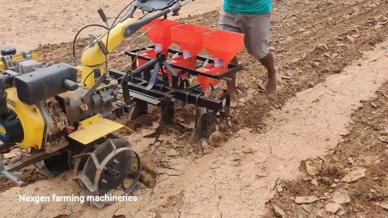 Seed sowing attachment  for power weeders & Usage @ Nexgen farming machineries 8712137637
