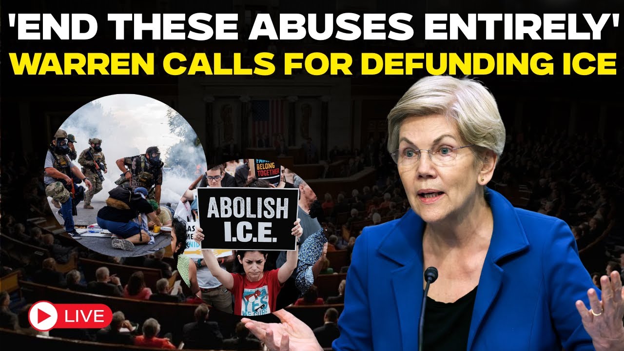 US Senate Live | Elizabeth Warren on why she wants to 'tear ICE down to the studs' | Trump