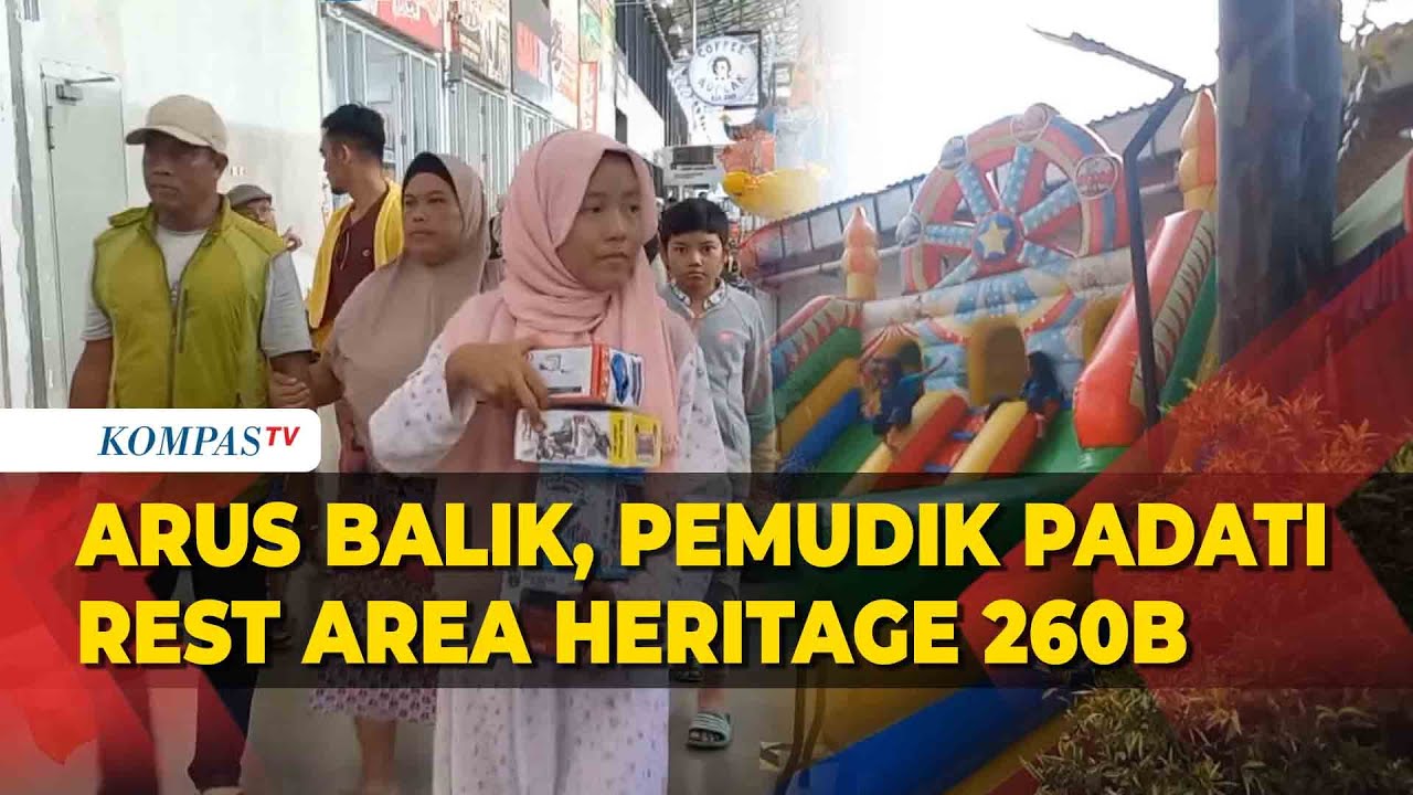 Arus Balik, Rest Area Heritage Brebes Dipadati Pemudik untuk Belanja hingga Bermain