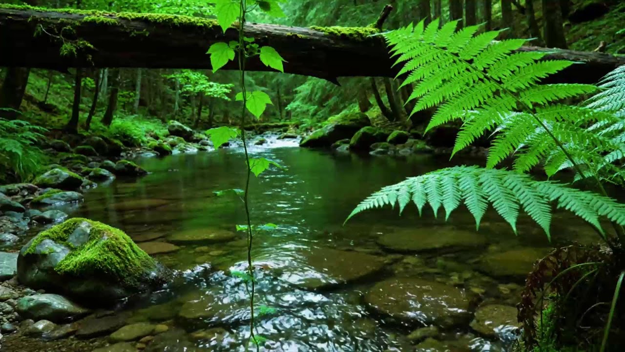 Tranquil Forest Soundscape | Relaxing River Water Sounds | Relaxing Birdsong Sounds