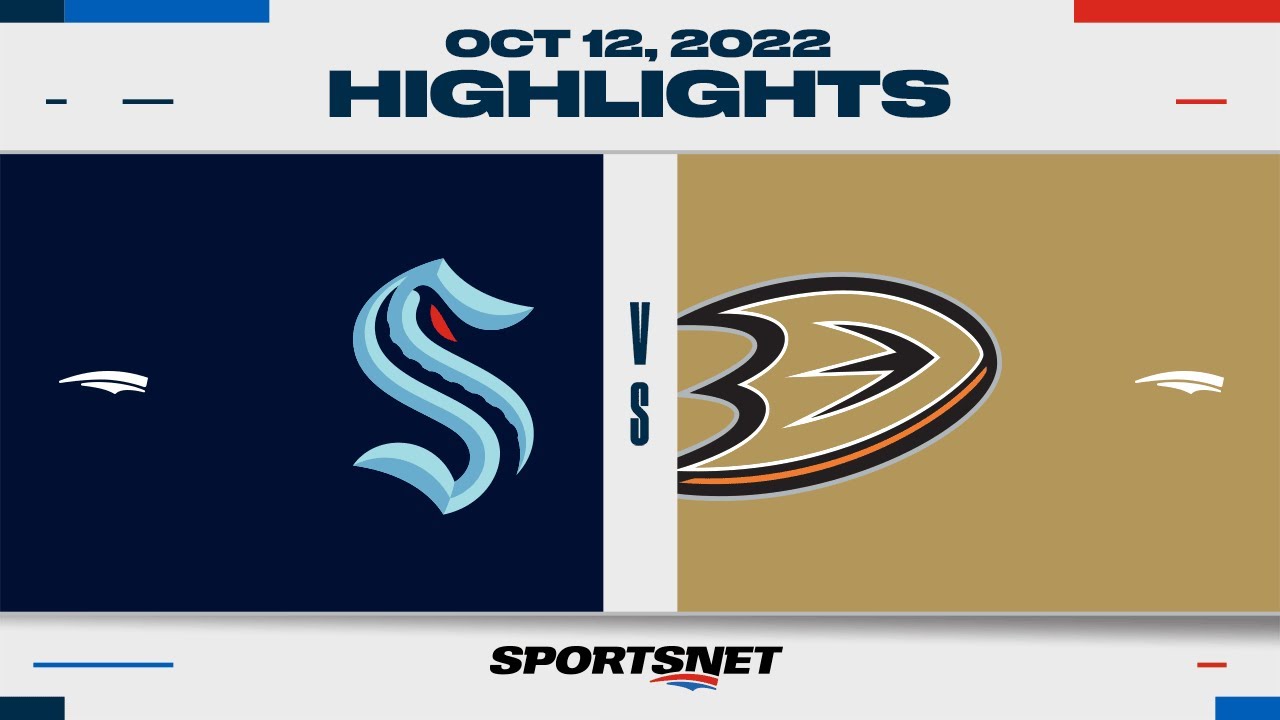 NHL Highlights | Kraken vs. Ducks - October 12, 2022