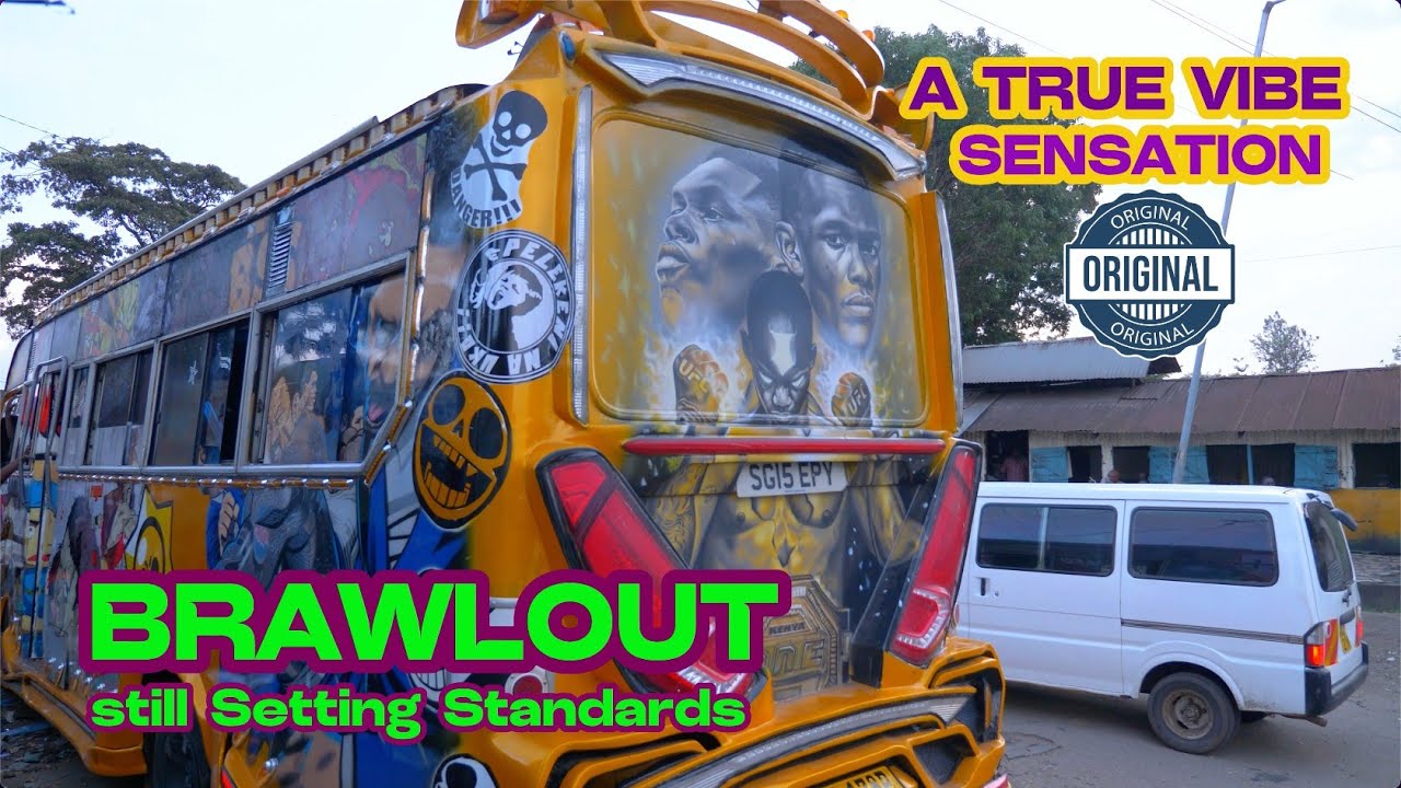 Brawlout Matatu Still Setting Standards in Nairobi en-route ( embakasi ) #matatuculture @kenyapeeps