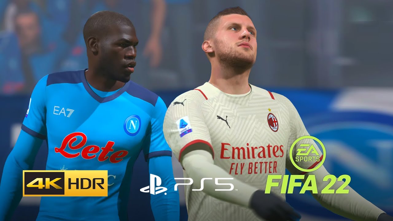 FIFA 22 PS5 - NAPOLI vs AC MILAN - 4K60FPS HDR NEXT-GEN GAMEPLAY