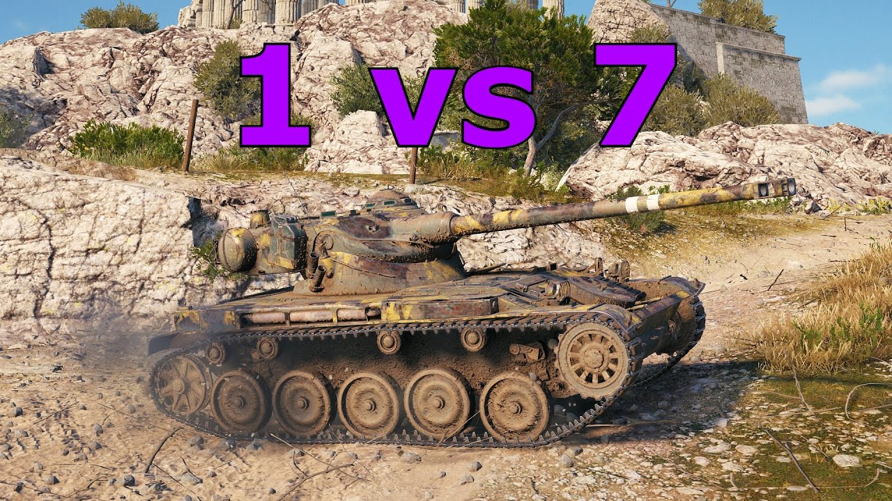 World of Tanks AMX 13 90 - One vs Seven – Total Domination!