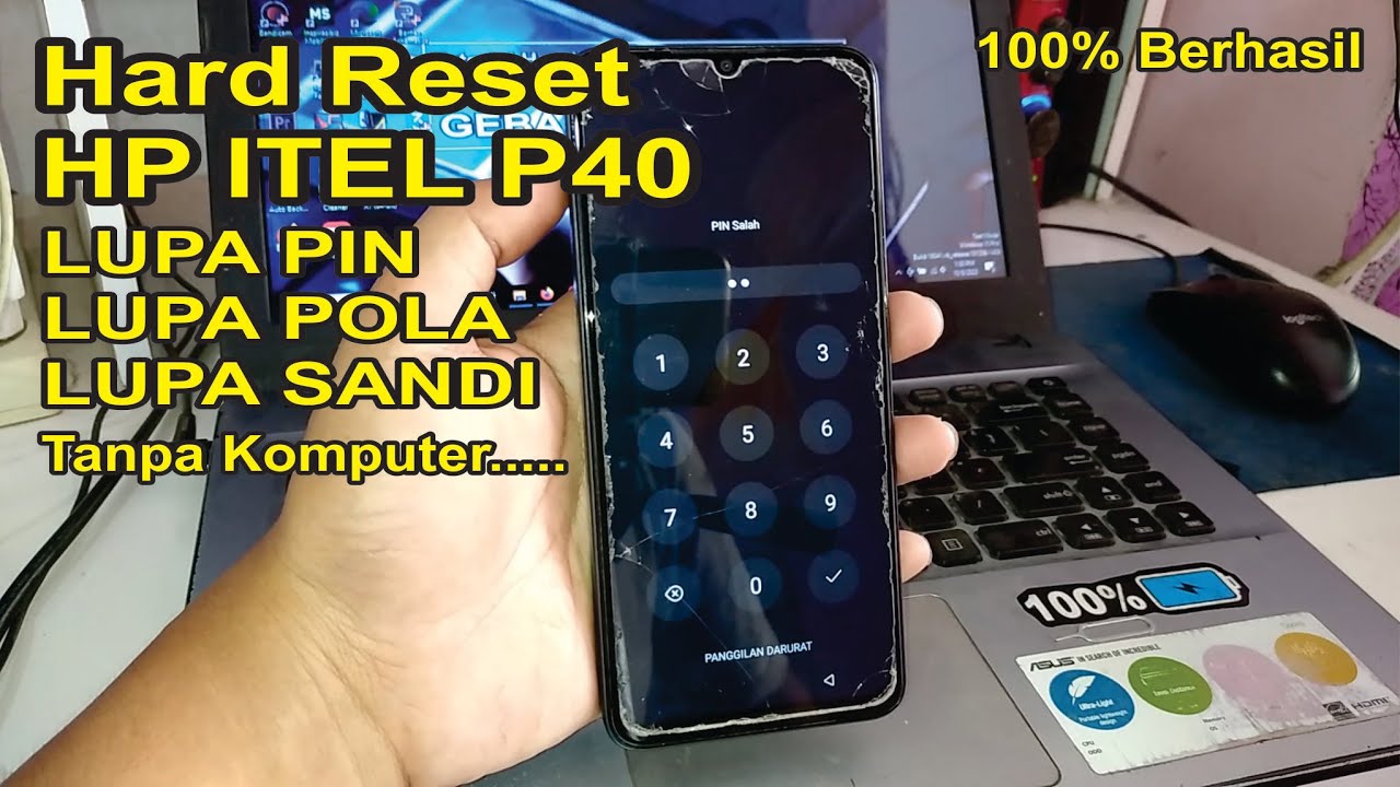 Hard Reset HP ITEL P40 | P662L Lupa PIN | LUPA SANDI | LUPA POLA Tanpa Komputer Terbaru