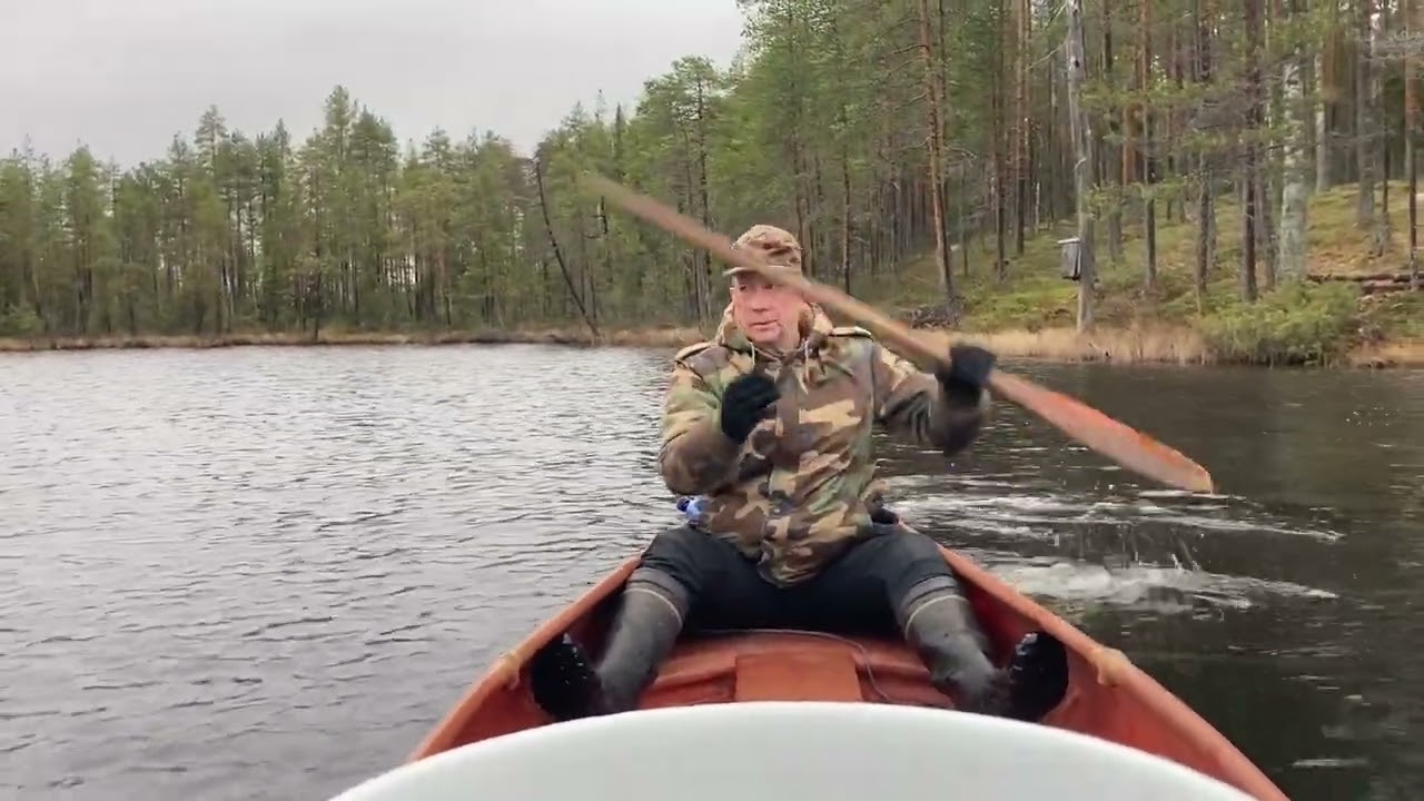 Hannu Peurajärvellä siikaverkoilla