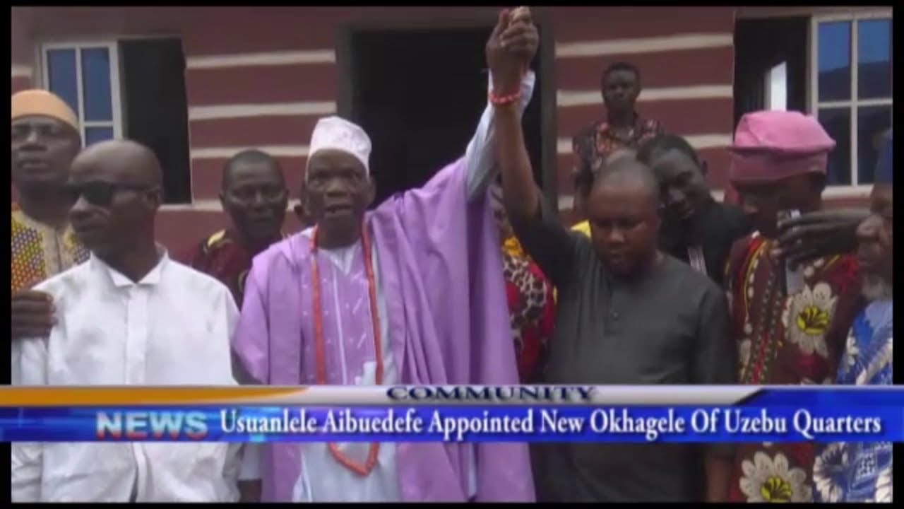 Usuanlele Aibuedefe Appointed As New Okhagele Of Uzebu Quarters
