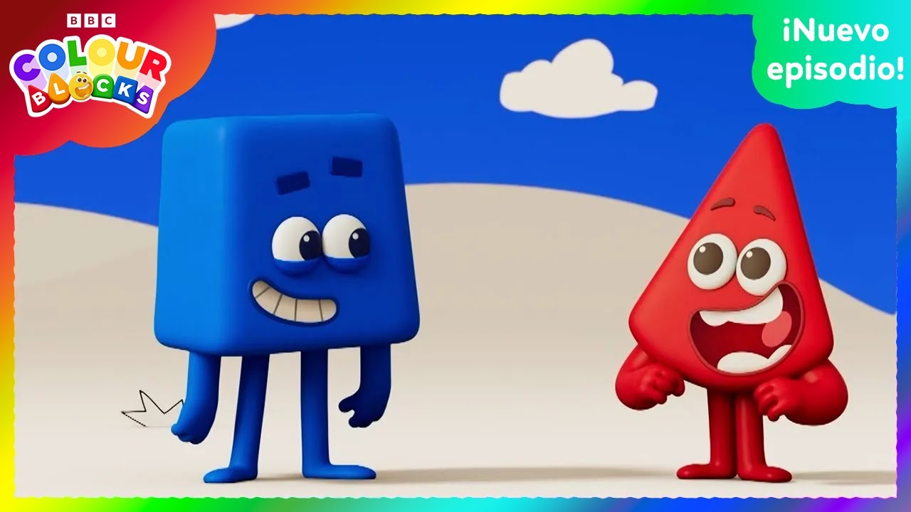 ROJO CONOCE A AZUL | Los ni&ntilde;os aprenden los colores | BLOQUES DE COLORES