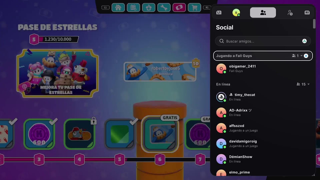 JUGANDO FALL GUYS