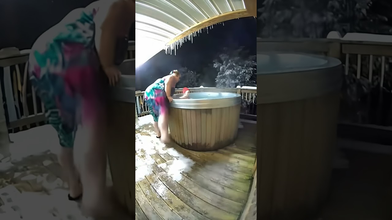 Hot Tub Disaster Caught on Camera!