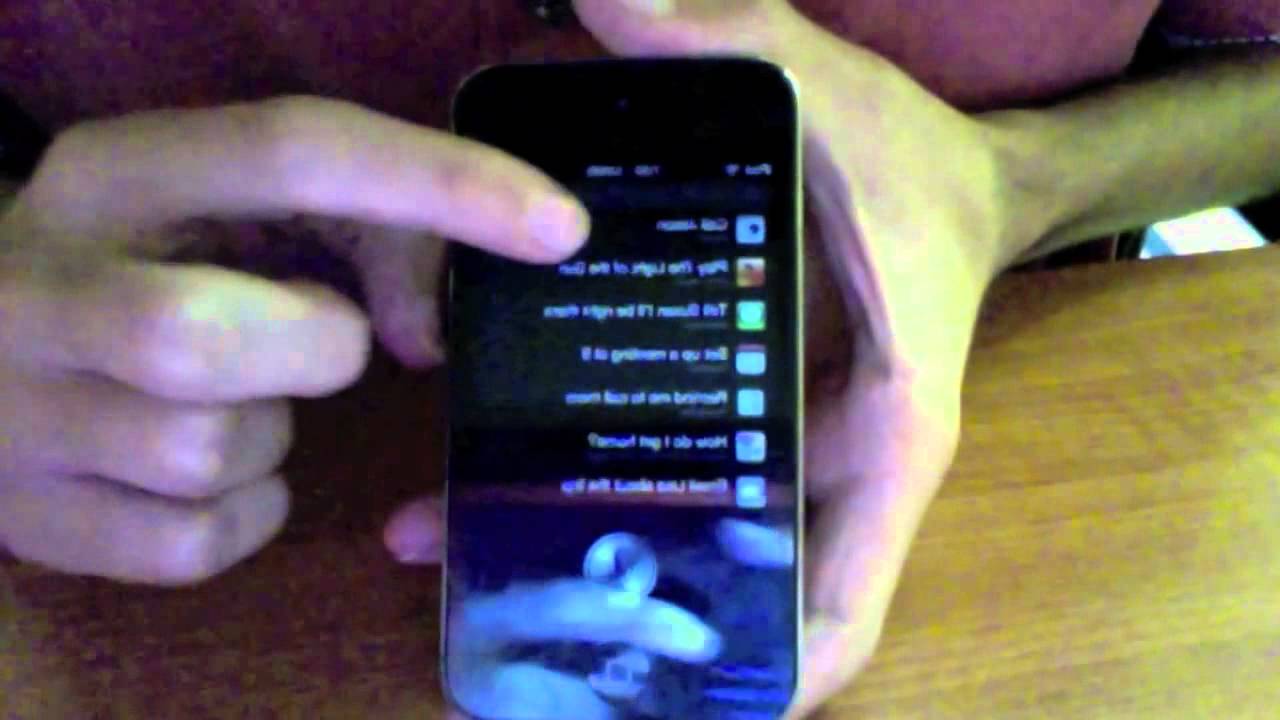 Siri working on an iPod Touch
