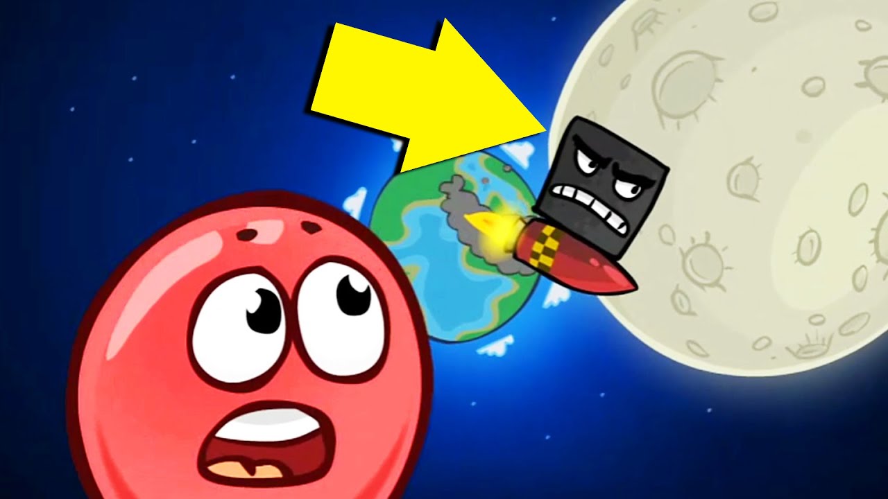 Красный Шар теперь должен СПАСТИ ЛУНУ!? | Игровой процесс Red Ball 4 (Мир 4)