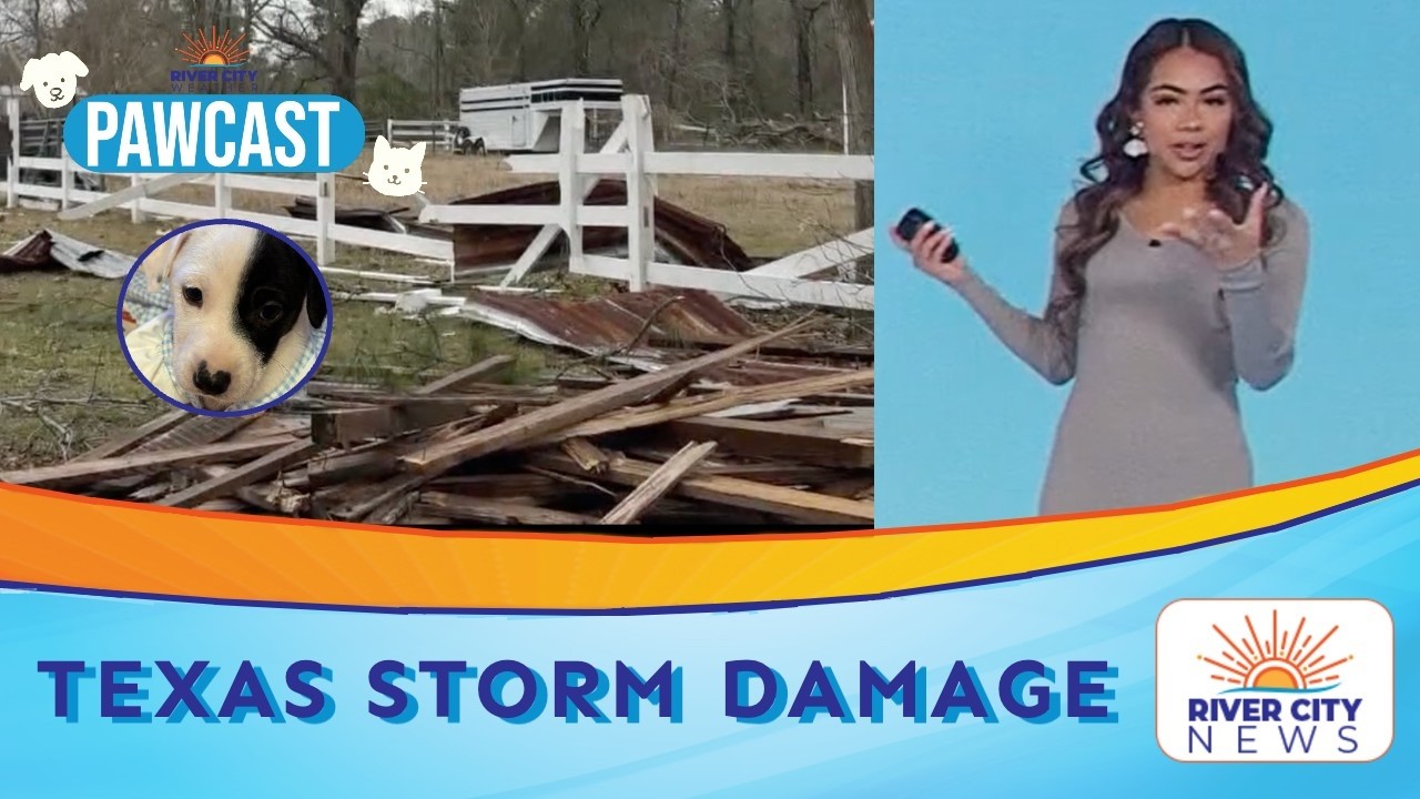 PAWCAST: Storm Damage in Texas, Dry and Warm Locally