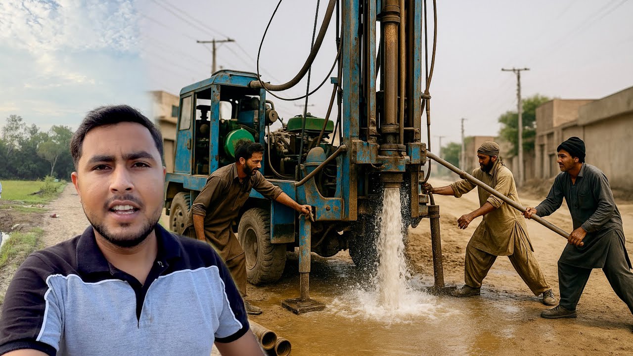 442 Feet Deep Borewell Drilling 😳| Satisfying Water Well Rig Process