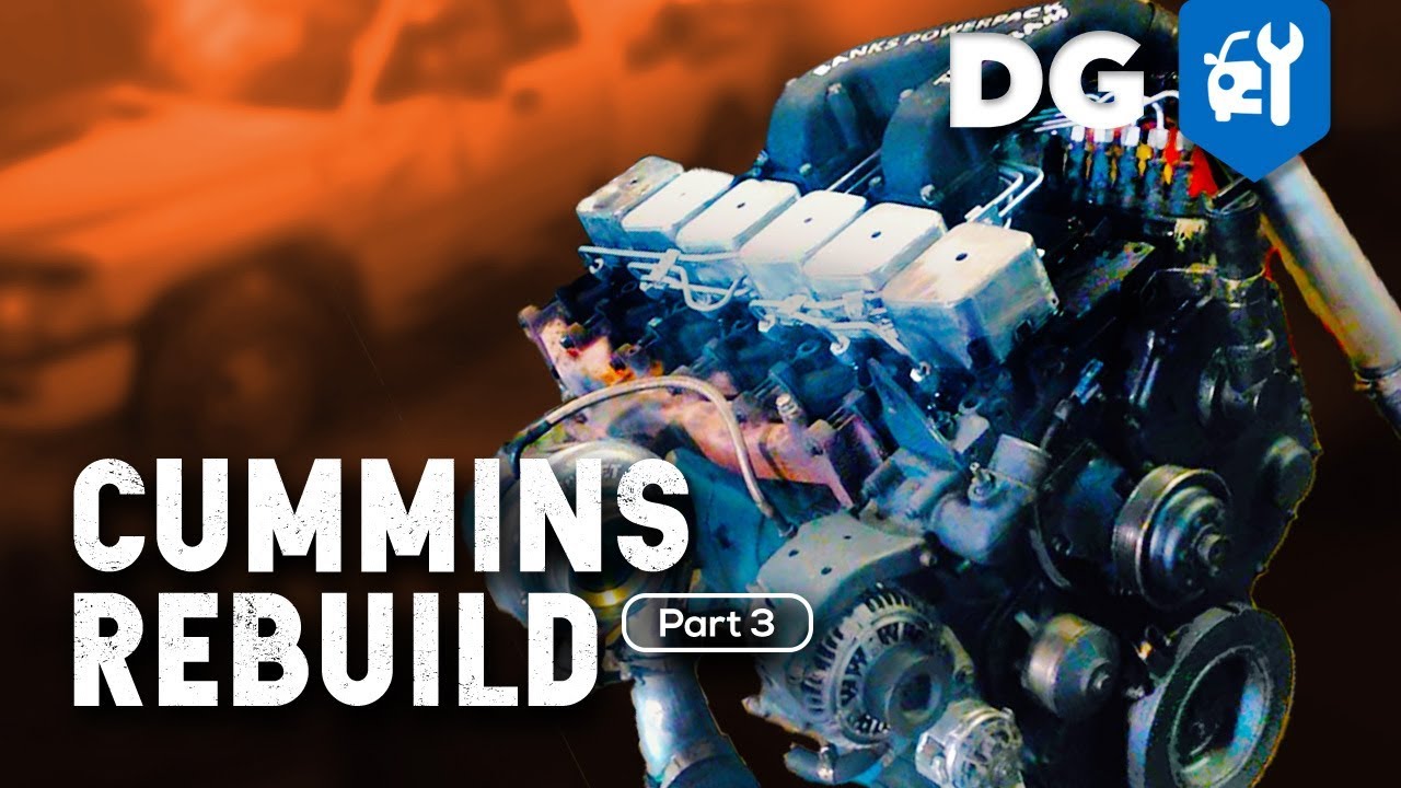 Как перебрать дизельный двигатель Cummins 12V объемом 5,9 л в Dodge с пробегом в миллион миль #1M...