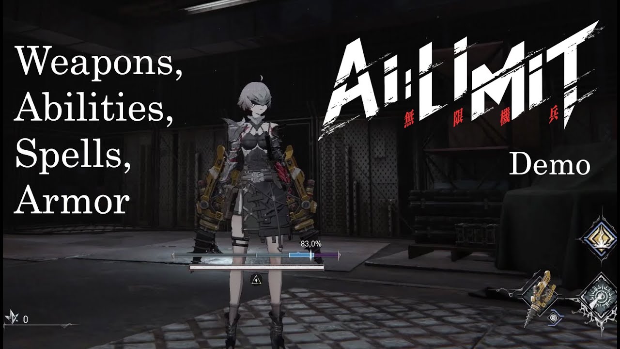 All weapons, abilities, spells, armor (In demo) | AI LIMIT