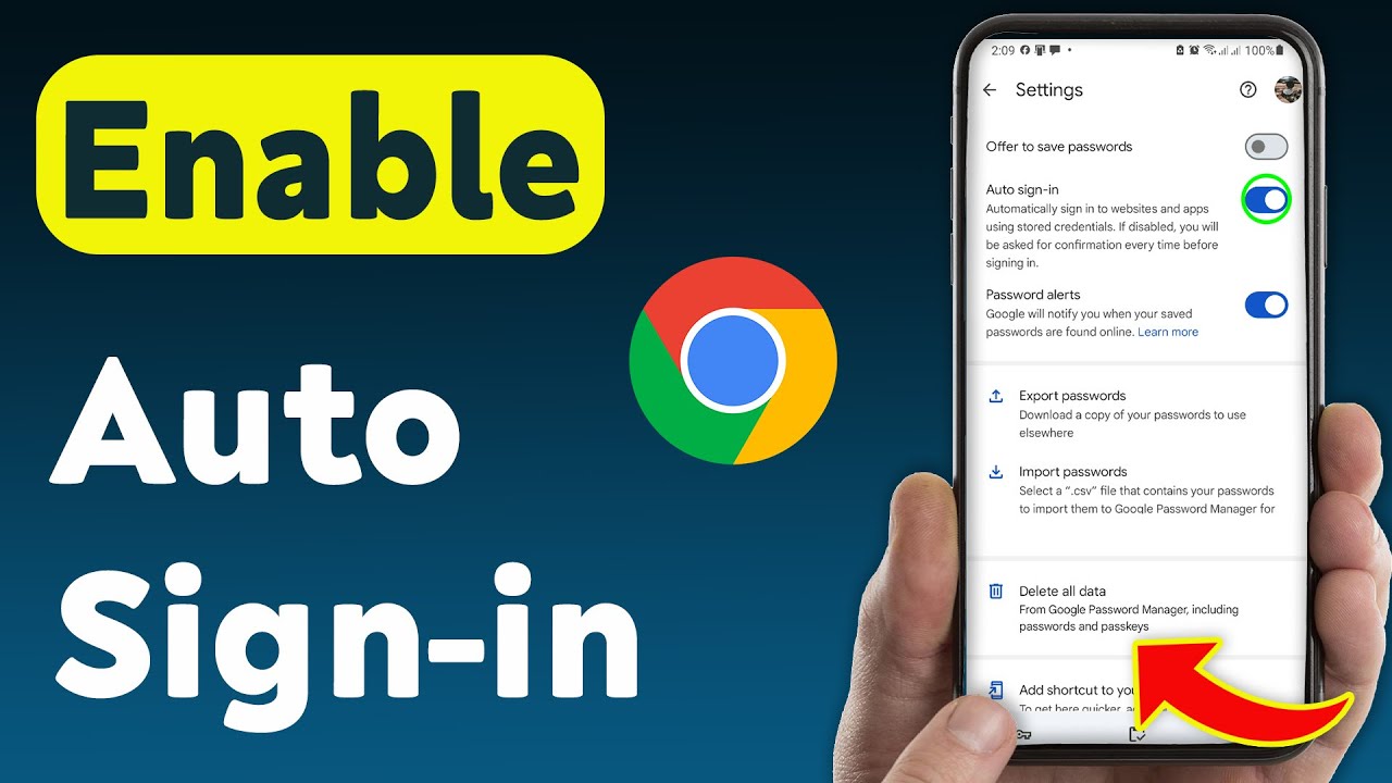 How to Enable Auto Sign-in in Google Chrome (Updated)