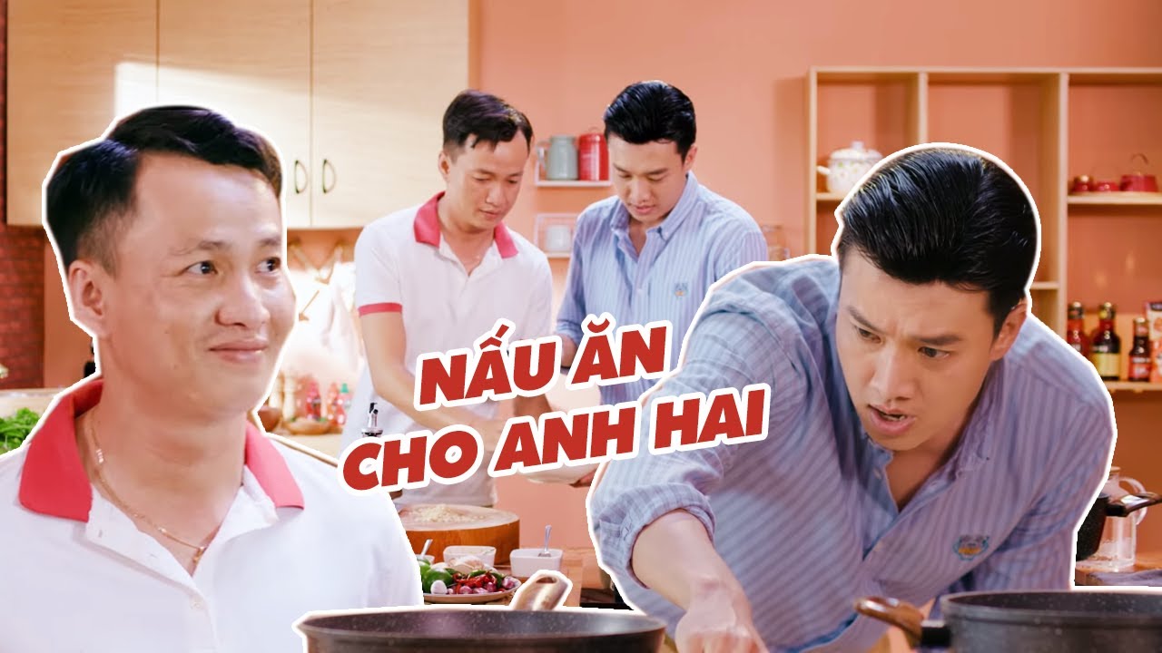 Quốc Trường trổ tài nấu nướng, ăn mừng sinh nhật anh hai