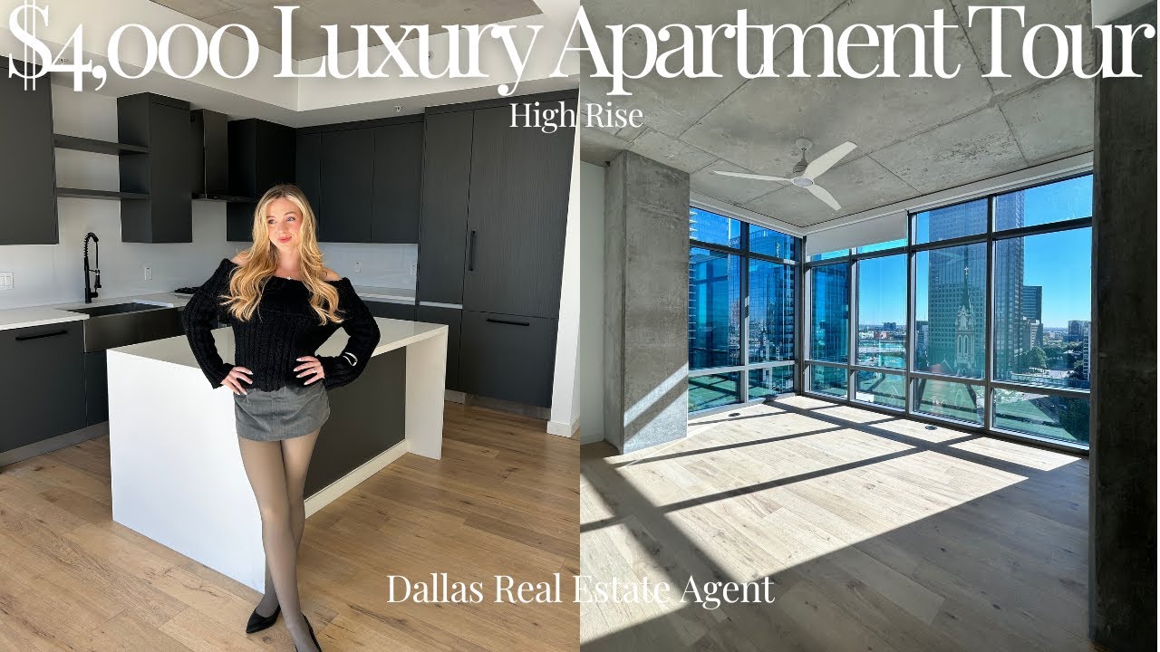 $4,000 LUXURY APARTMENT TOUR IN DALLAS | First Impressions