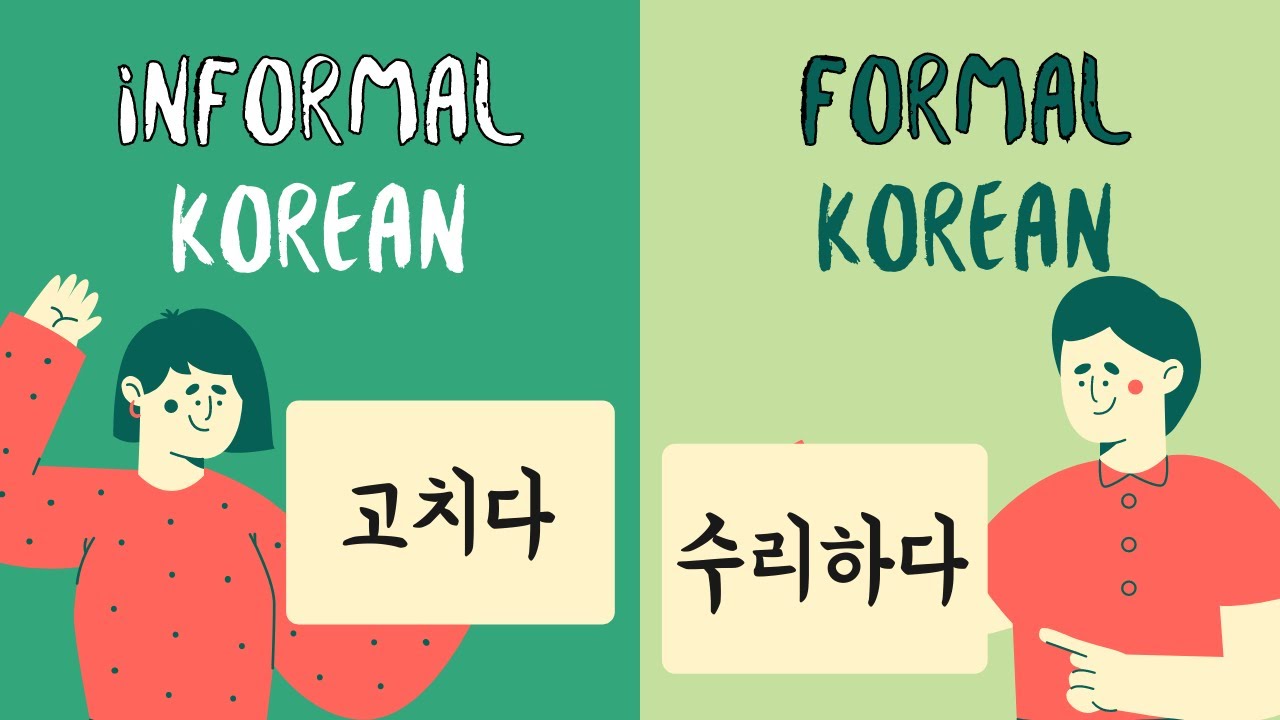 100 Formal vs Informal Korean Verbs