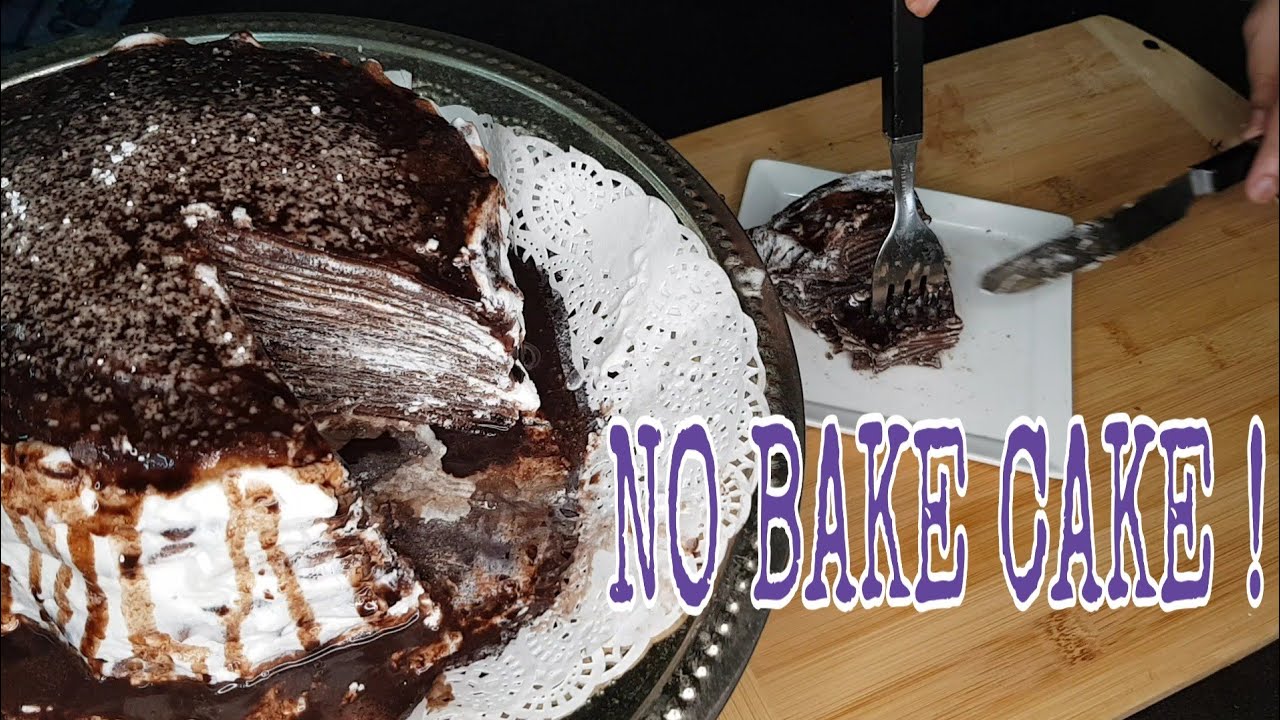 CREPE CAKE||| NO BAKE CAKE💜💜💜
