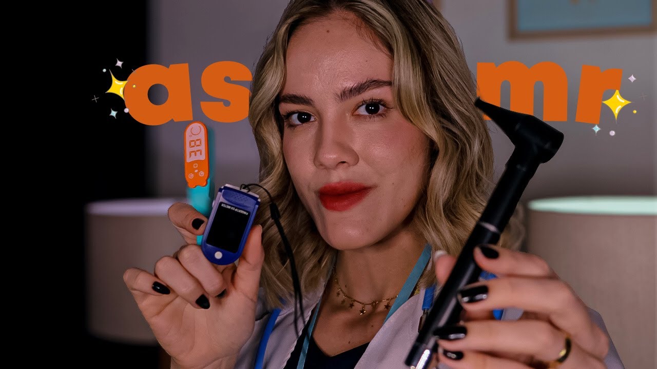 ASMR ROLEPLAY | Médica cuida de você doente 🤧✨ voz suave e cuidado pessoal