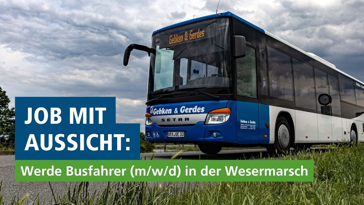 FAHREN in der WESERMARSCH - Job mit Aussicht als Busfahrer (m/w/d)