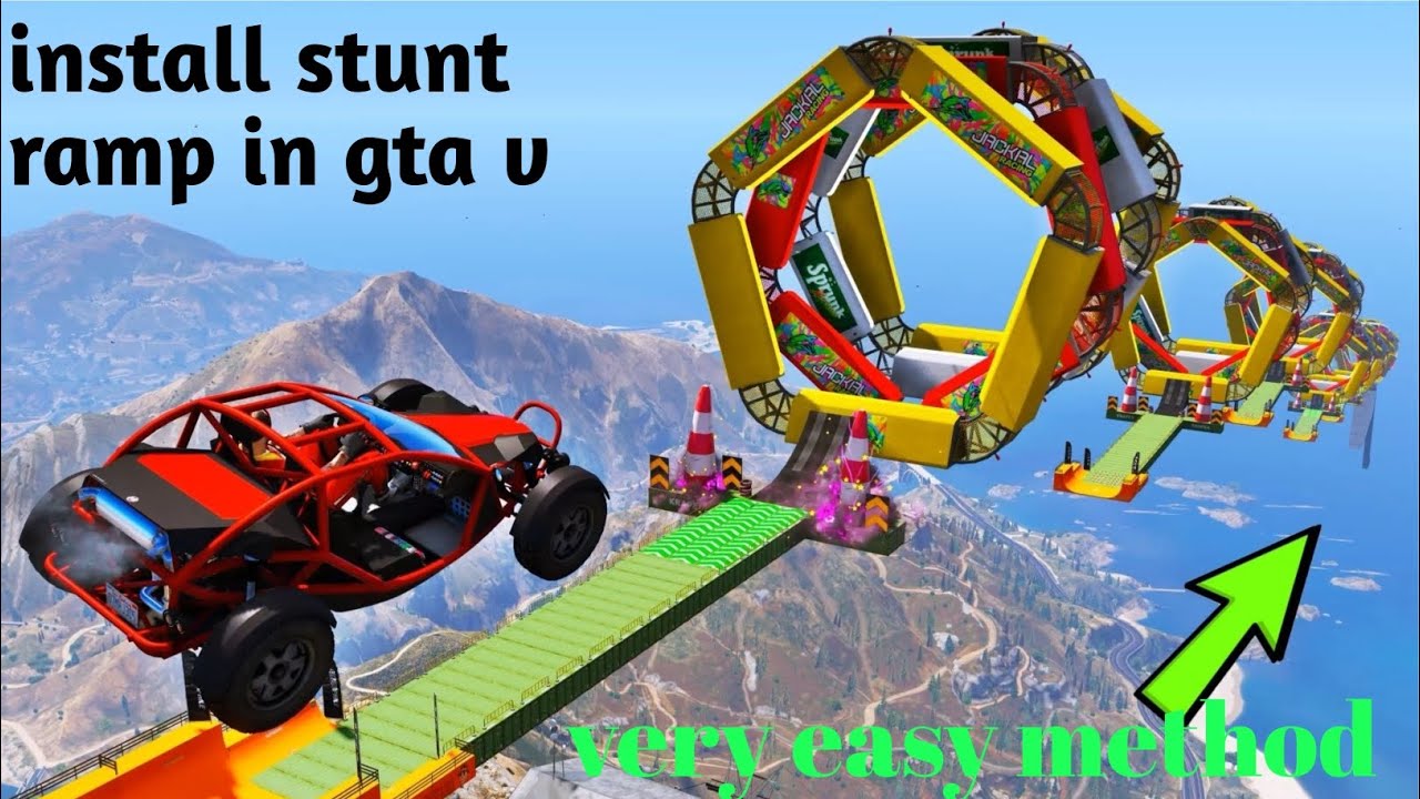 How to install stunt ramp in  gta v #gtav #gtavmod 