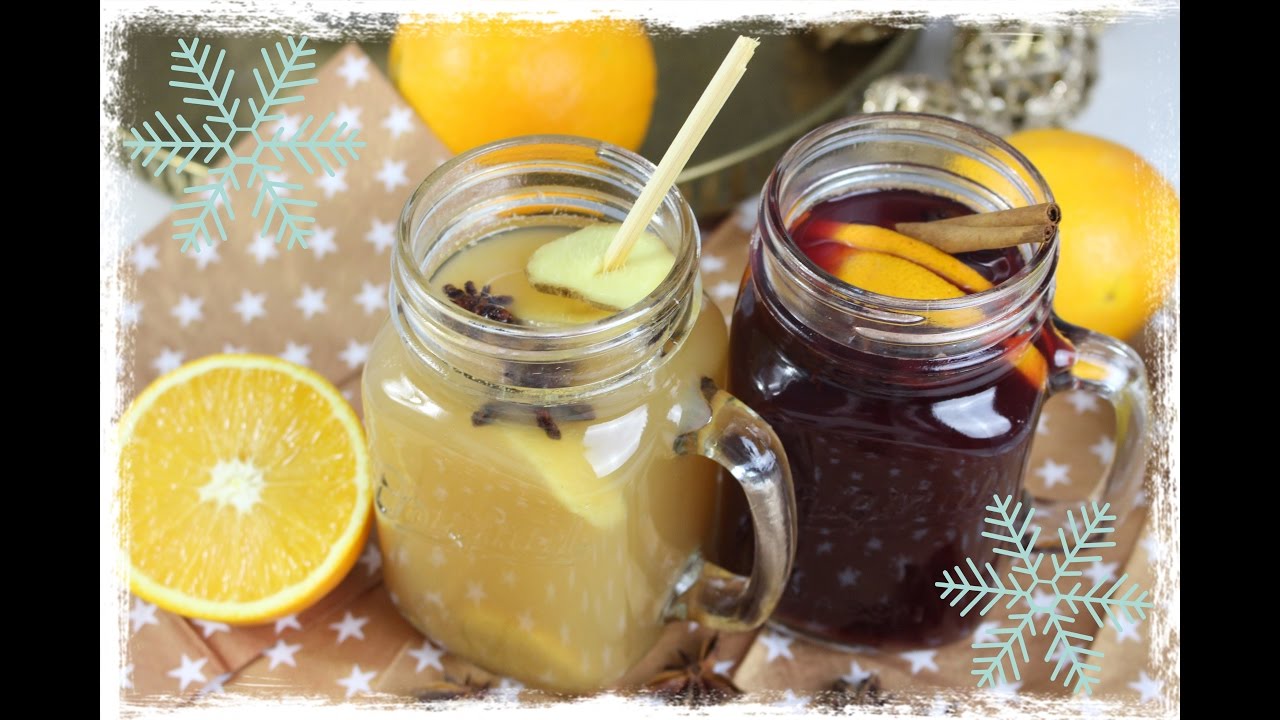 PUNSCH REZEPTE // Apfel-ingwer-Zimt & Roter Früchte Punsch - MEGA LECKER