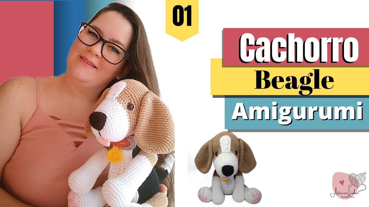 Amigurumi - Cachorro Beagle Amigurumi - Passo a Passo - 1/3