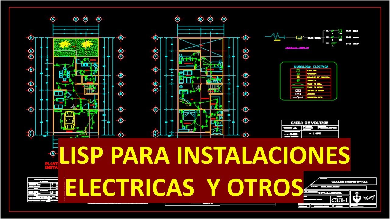 📌Lisp para instalaciones eléctricas en AutoCAD gratis