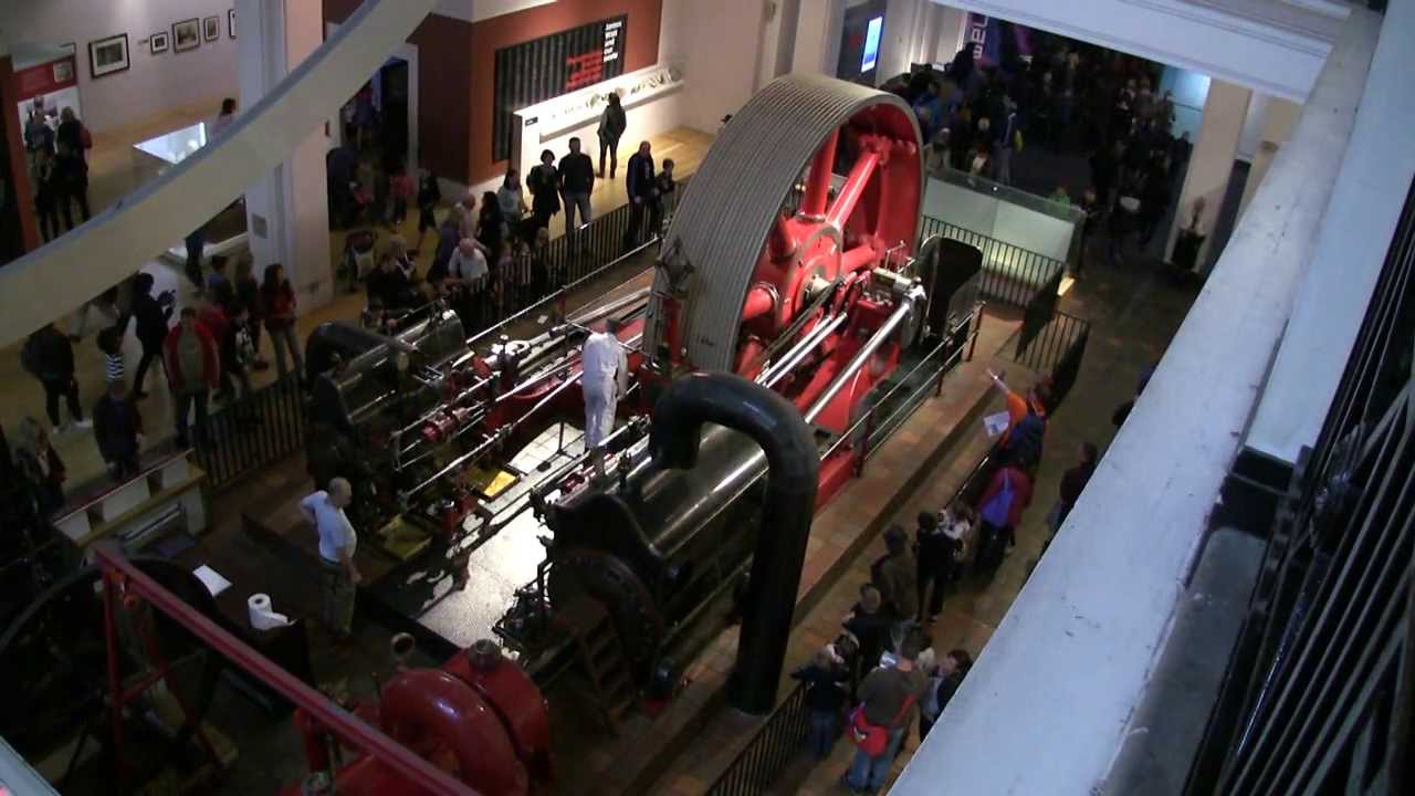 Starting The Big Red Corliss Steam Engine