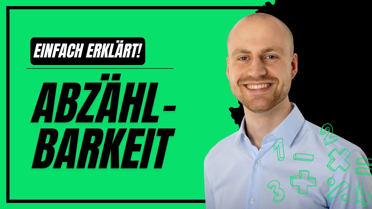 Abzählbarkeit erklärt!  Abzählbar unendlich und überabzählbar unendlich einfach verstehen