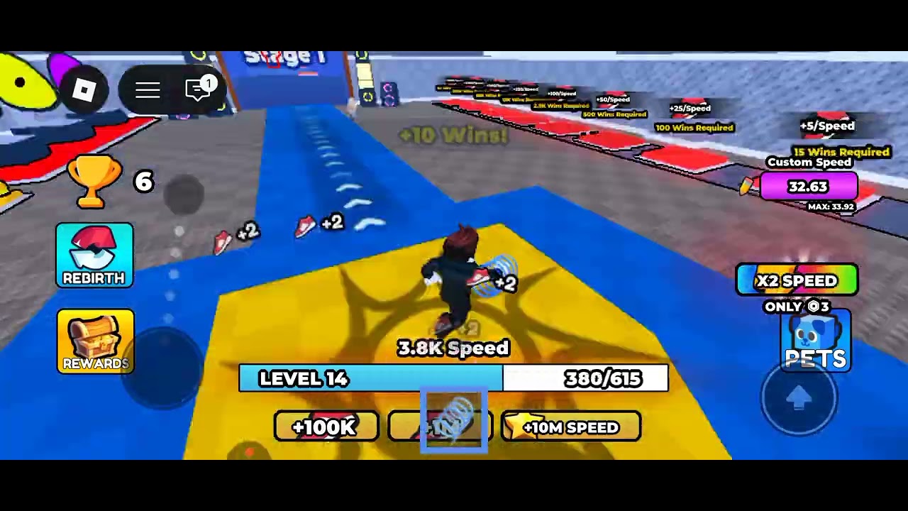 I become the fastest runner in roblox