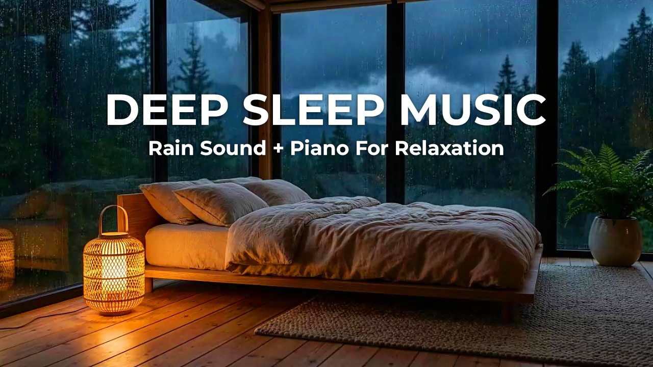 Fast Sleep Solution 🌙 Soothing Rain & Piano Sounds for Deep, Restful Sleep