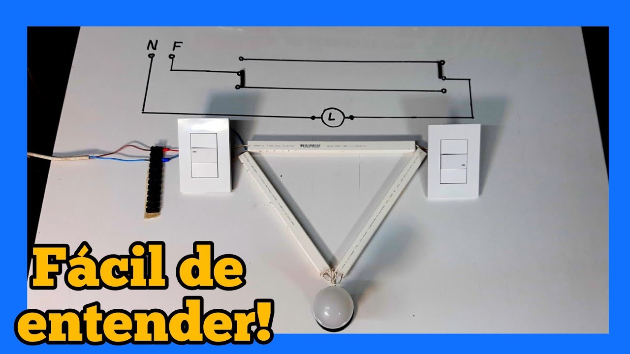 CIRCUITO ESCALERA o INTERRUPTOR COMBINADO - Electricidad Básica
