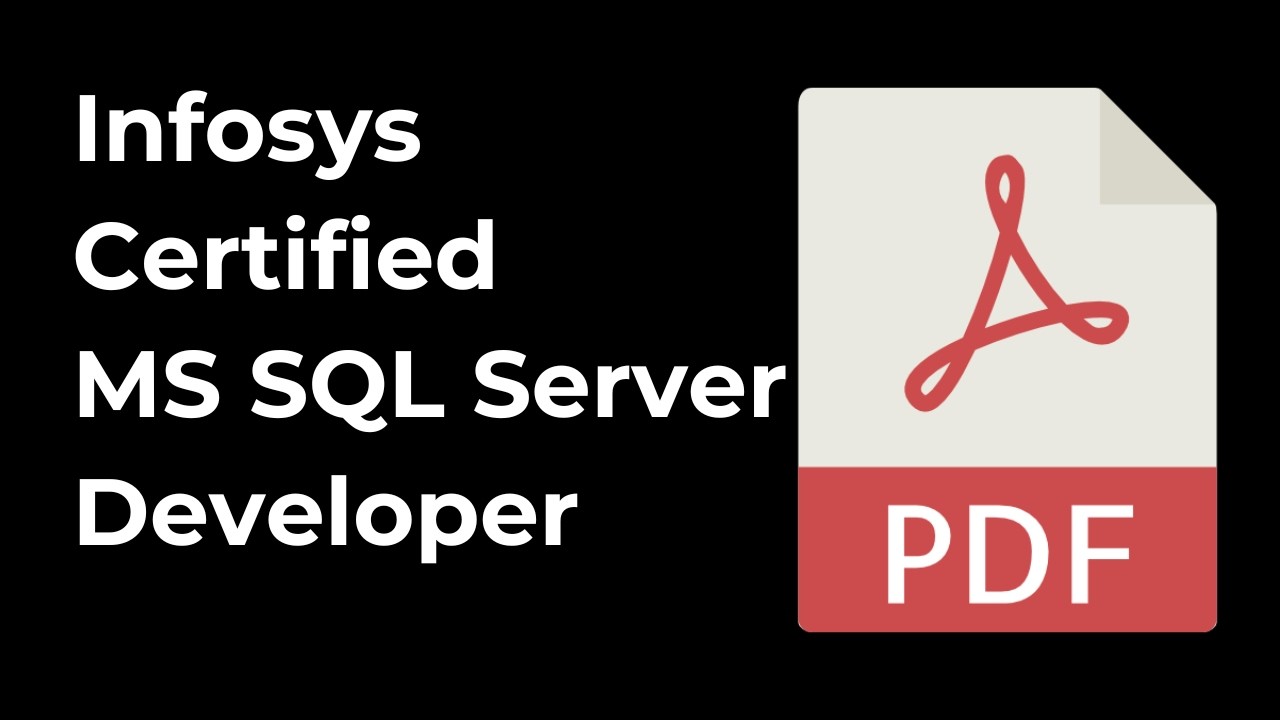 Infosys Certified MS SQL Server Developer PDF | TETAMSTDEVIC1018 | Questions & Answers