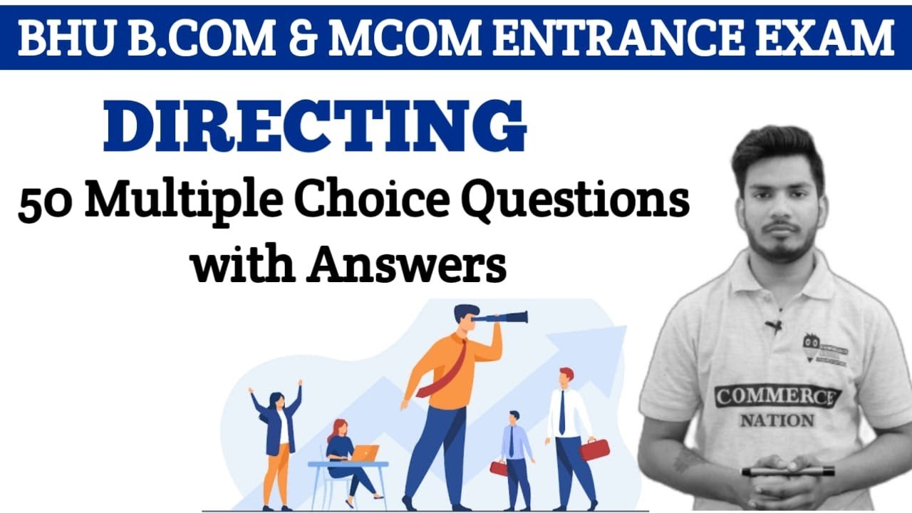 Directing MCQPractice | BHU B.com & M.com Entrance Exam 2021 | Complete Course Join Now
