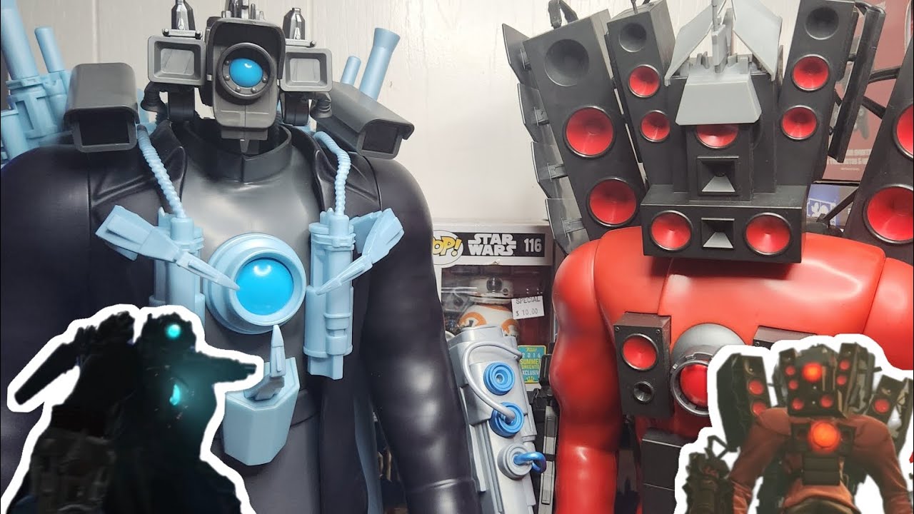 Skibidi Toilet Mega Titan Cameraman and Titan Speakerman Action Figures! Extended Review | Toys |