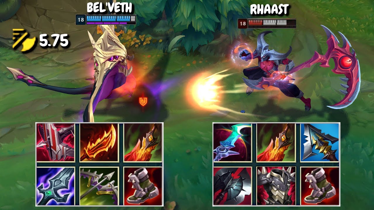 BEL'VETH vs KAYN (RHAAST) FULL BUILD FIGHTS & Best Pentakills!