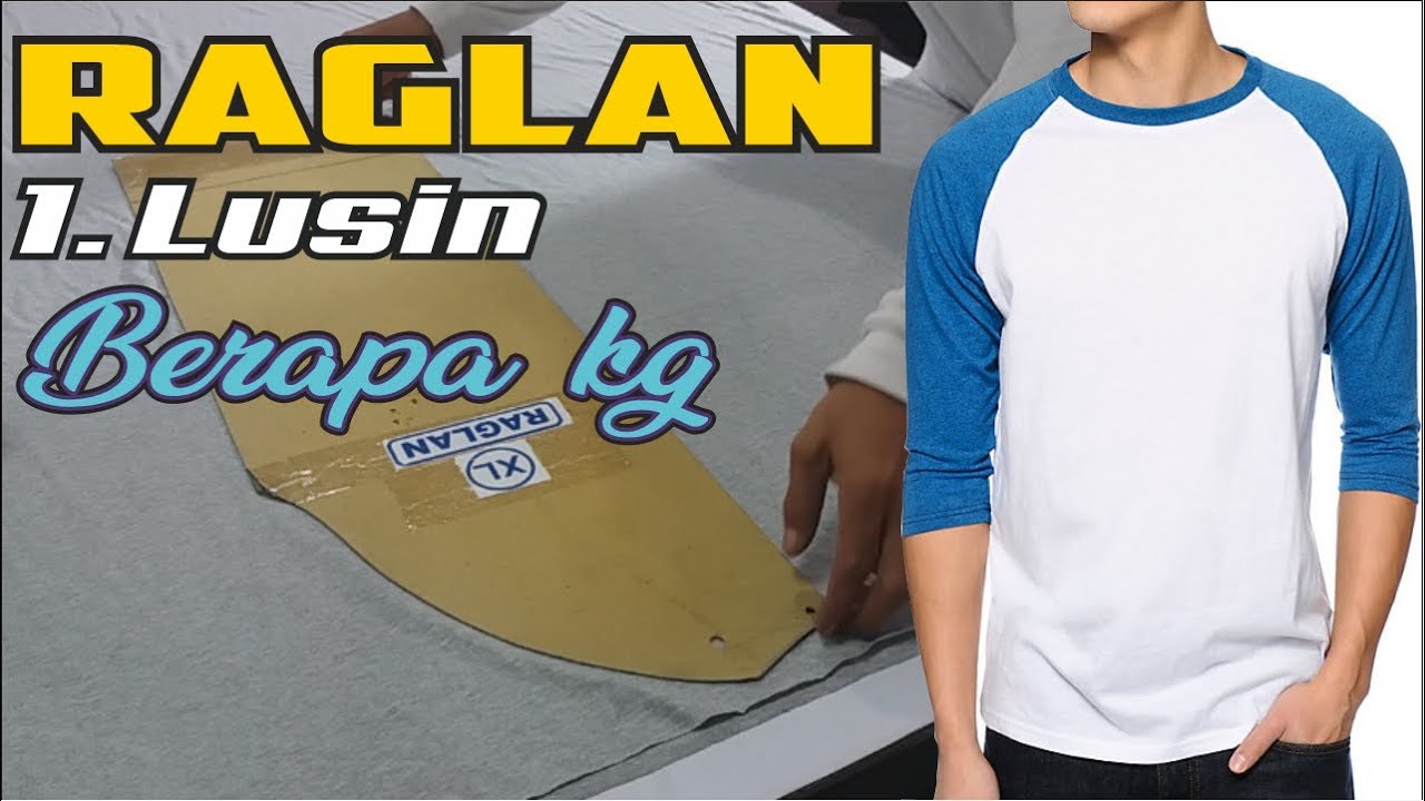 TUTORIAL POTONG POLA KAOS RAGLAN/ KAOS KOMBINASI